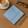 Soft cotton men's handkerchief with striped pattern