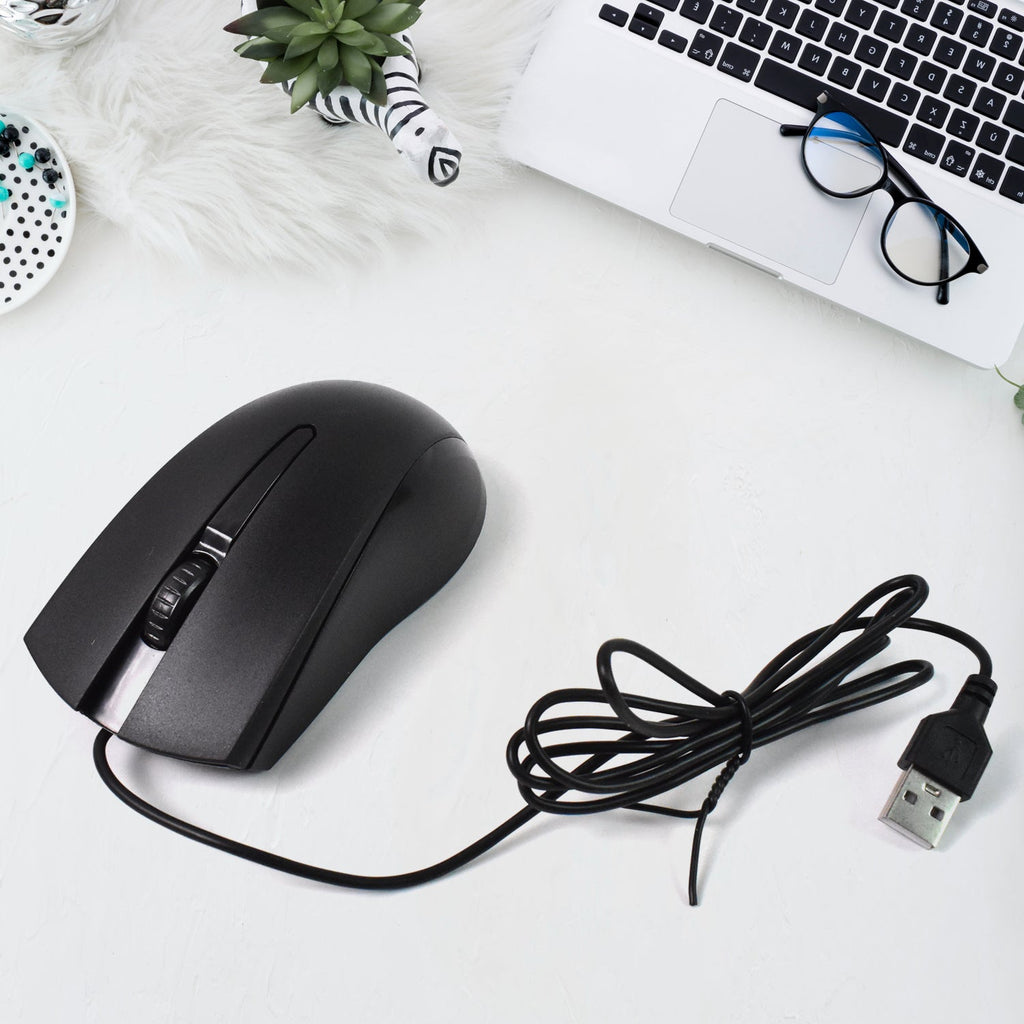 Compshop X2 Wired Optical Mouse with its sleek design on a clean white background.
