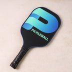 Fiberglass pickleball paddle with cushioned grip and professional finish