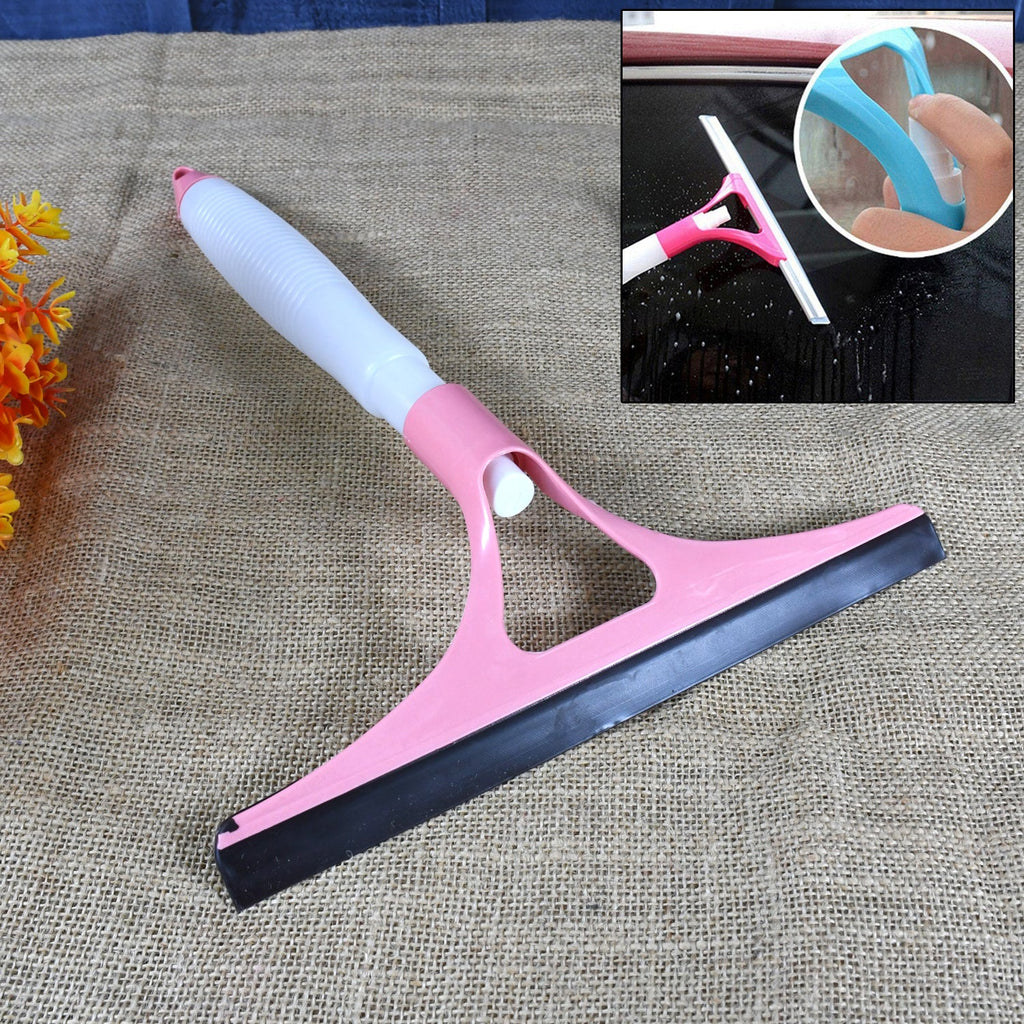 The Window Cleaning Spray Brush with integrated spray bottle and squeegee.