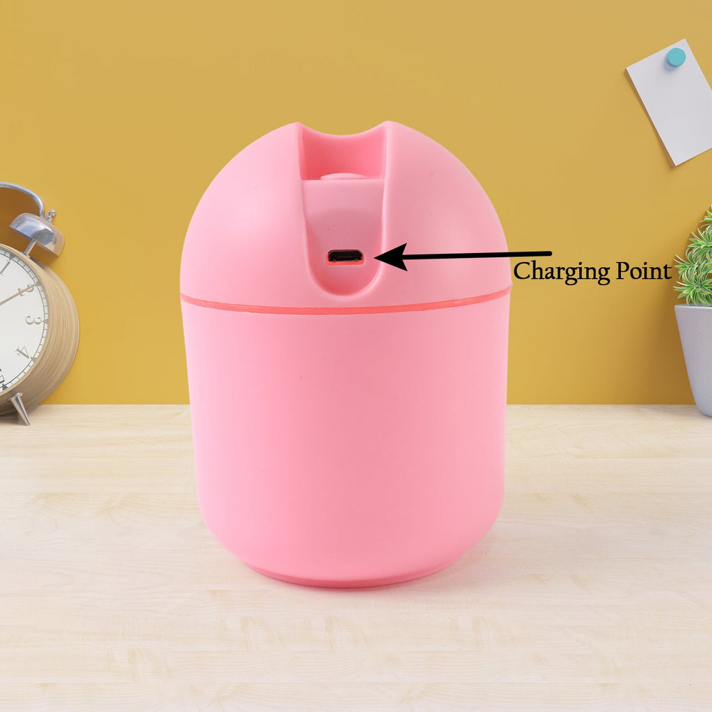 USB Humidifier placed on office desk improving air quality