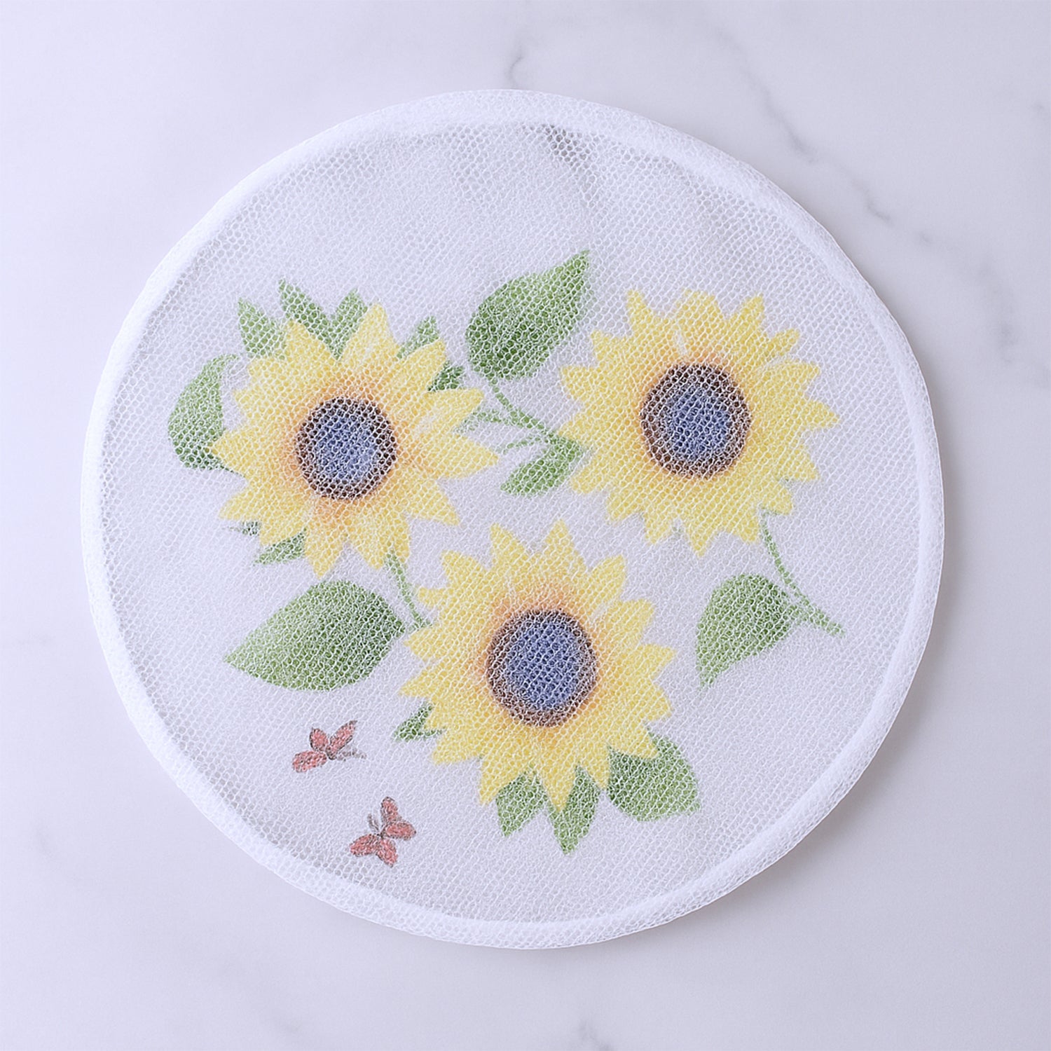 Packaging box of the sunflower mesh fan cover product