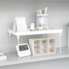Multi-purpose foldable organizer rack for versatile home storage