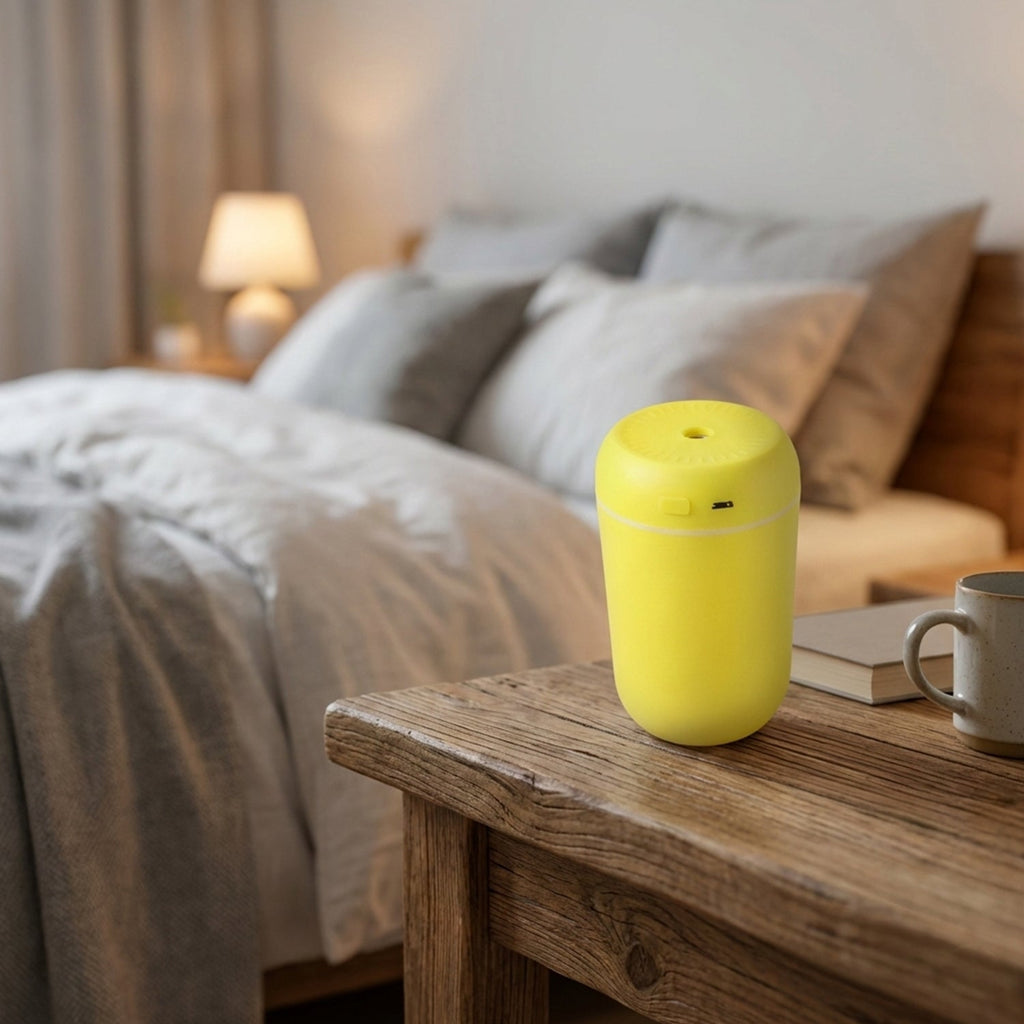 USB powered mini air humidifier for convenient mist diffusion