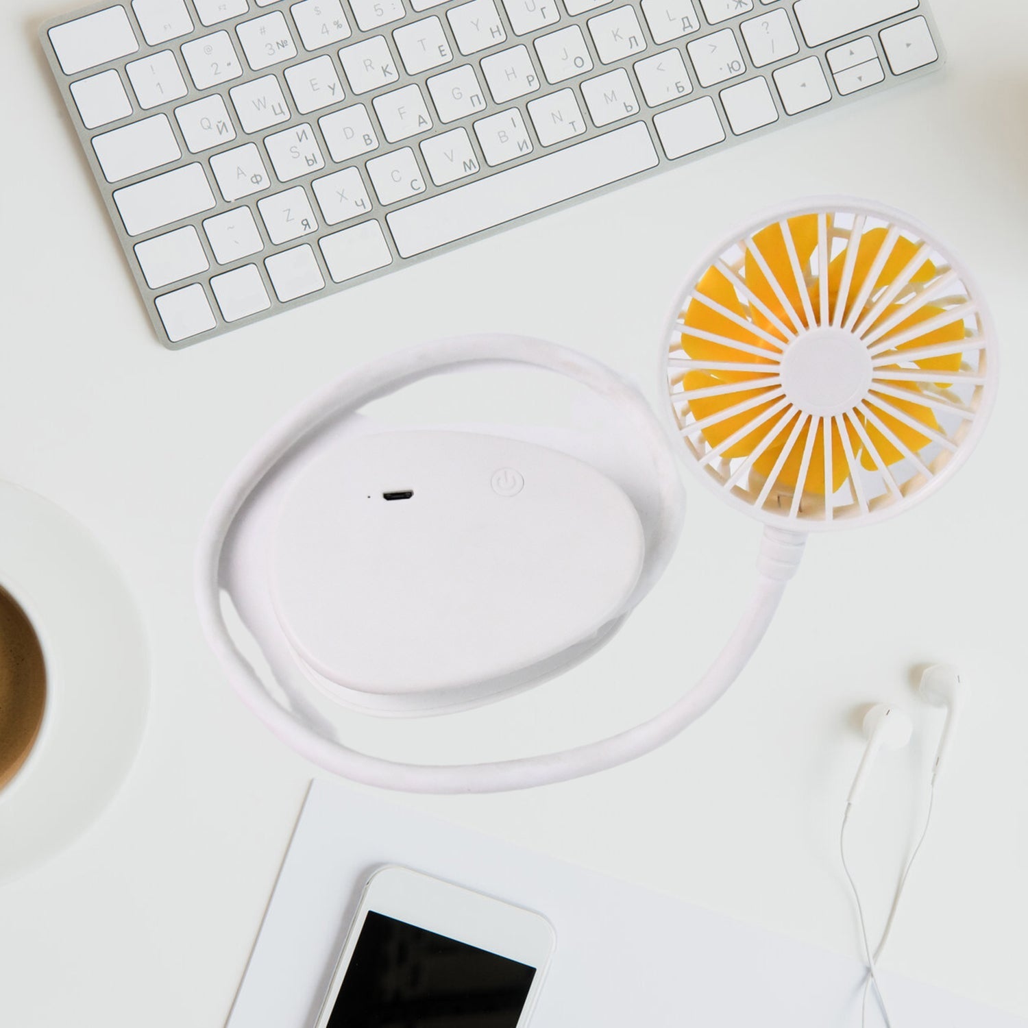 AirWhiz model Mini USB Fan powered by USB port