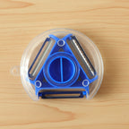 Versatile kitchen peeler for peeling, slicing and julienne cutting