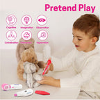 Children engaging in role-play with the doctor set, promoting empathy.