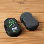 Portable shoe polish applicator sponge for convenient footwear maintenance