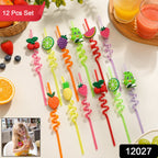 Close-up of colorful cartoon truck designs adorning durable reusable straws.