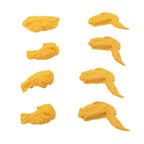 Packaging of the chicken erasers set, showing the product name and branding, suitable for party favors.