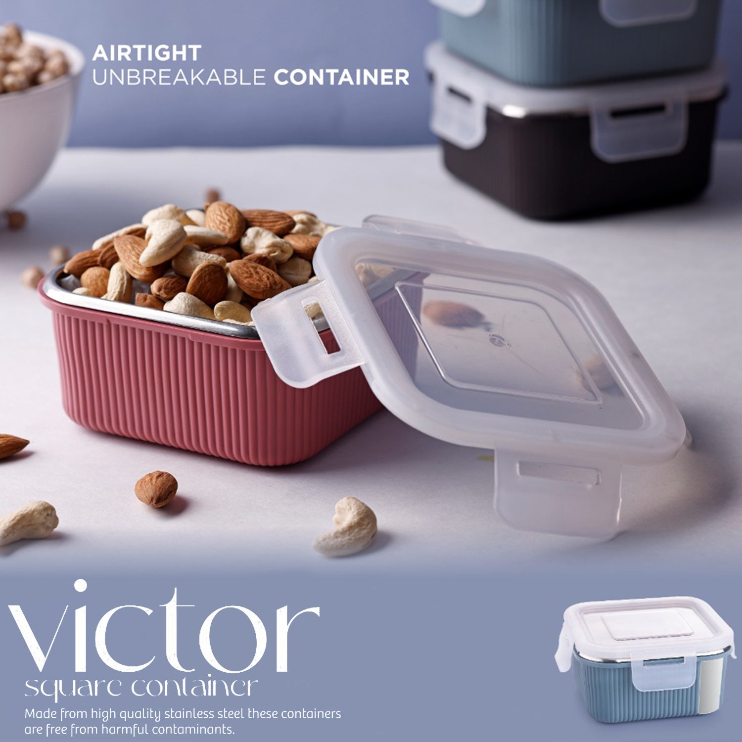 Apex Victor 400ml container showing locking lid and base