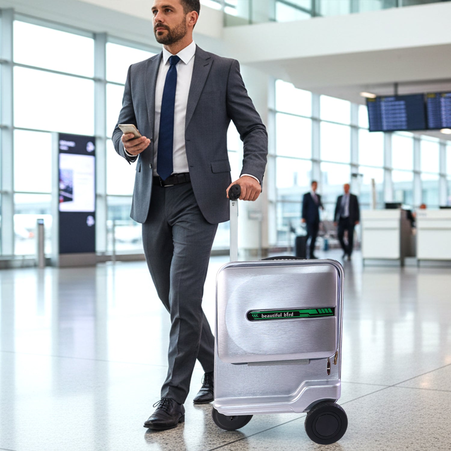 Smooth rolling compact trolley bag designed for airports