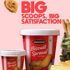 Delicious Caramelised Biscuit Spread in a jar, ready to be enjoyed as a sweet treat.
