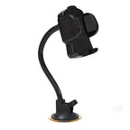 Adjustable long arm car phone mount showing flexible positioning options.