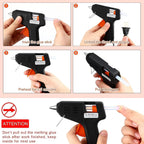 Side angle showing ergonomic design of professional glue gun