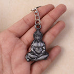Hanuman Ji sitting pose keychain attached to keys