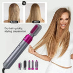 5 In 1 Hair Dryer Brush with Velva Curl attachment for curling hair
