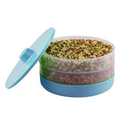 Ganesh 1800 ml multi-tier sprout maker with beans, front view.