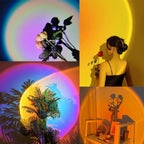 Packaging box for the Indo Glow Multi-Color Sunset Projection Lamp.