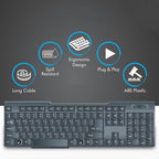 Compact packaging of the Indo Glow wired USB keyboard.