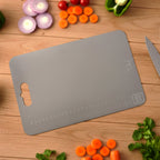 Heavy duty stainless steel food preparation cutting board
