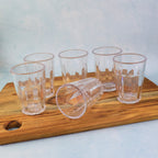 Multipurpose transparent chai pyali glasses for tea, coffee and juice