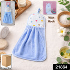 Close-up view of soft and fluffy microfiber hand towel fabric texture