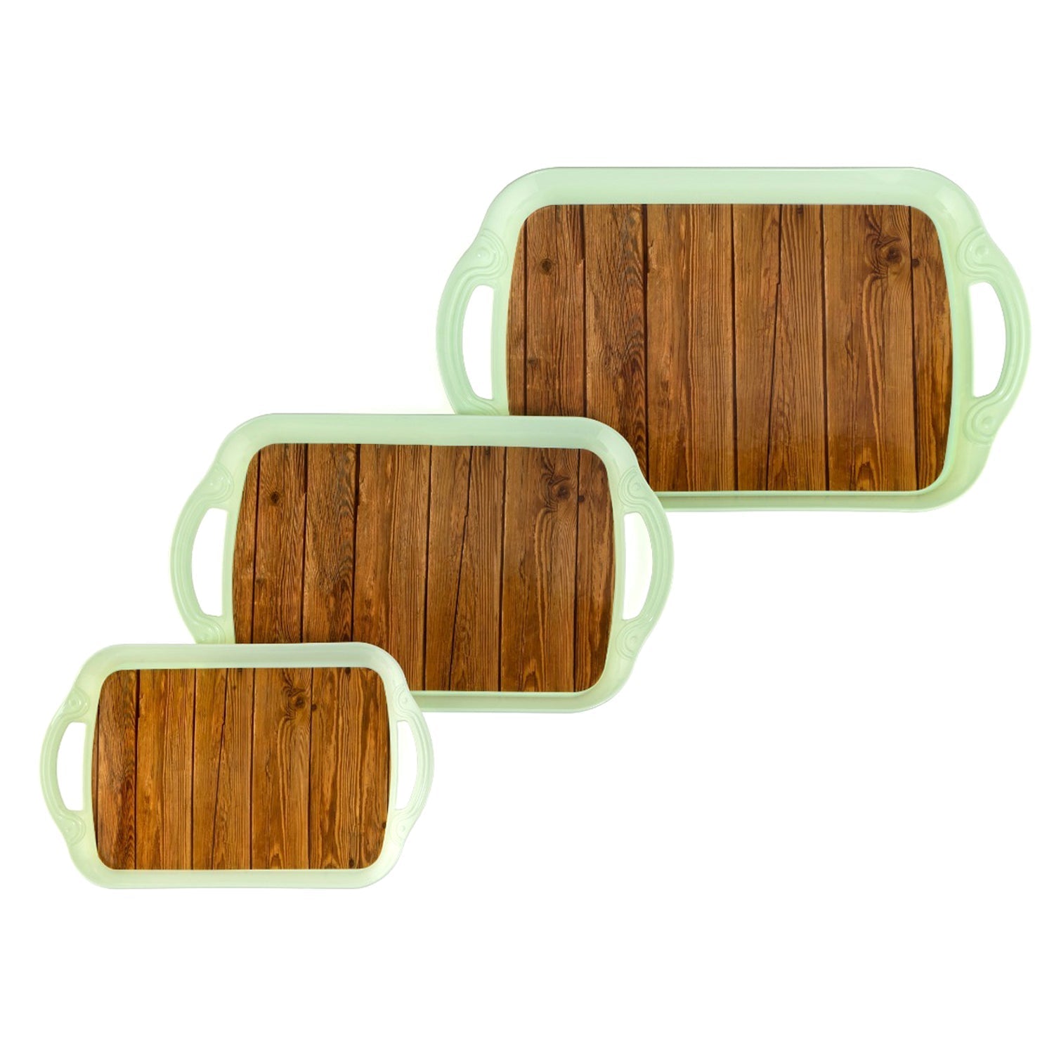 Stylish multicolor serving trays in small, medium, and large sizes perfect for home entertaining.