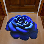 Velvet floor mat displaying anti-slip backing for secure placement
