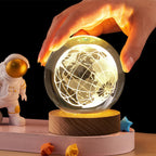3D crystal ball lamp packaging, indicating it's a unique gift item.