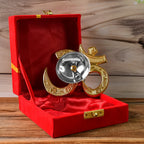 Traditional Om Symbol Brass Oil Diya crafted for puja and festive decoration