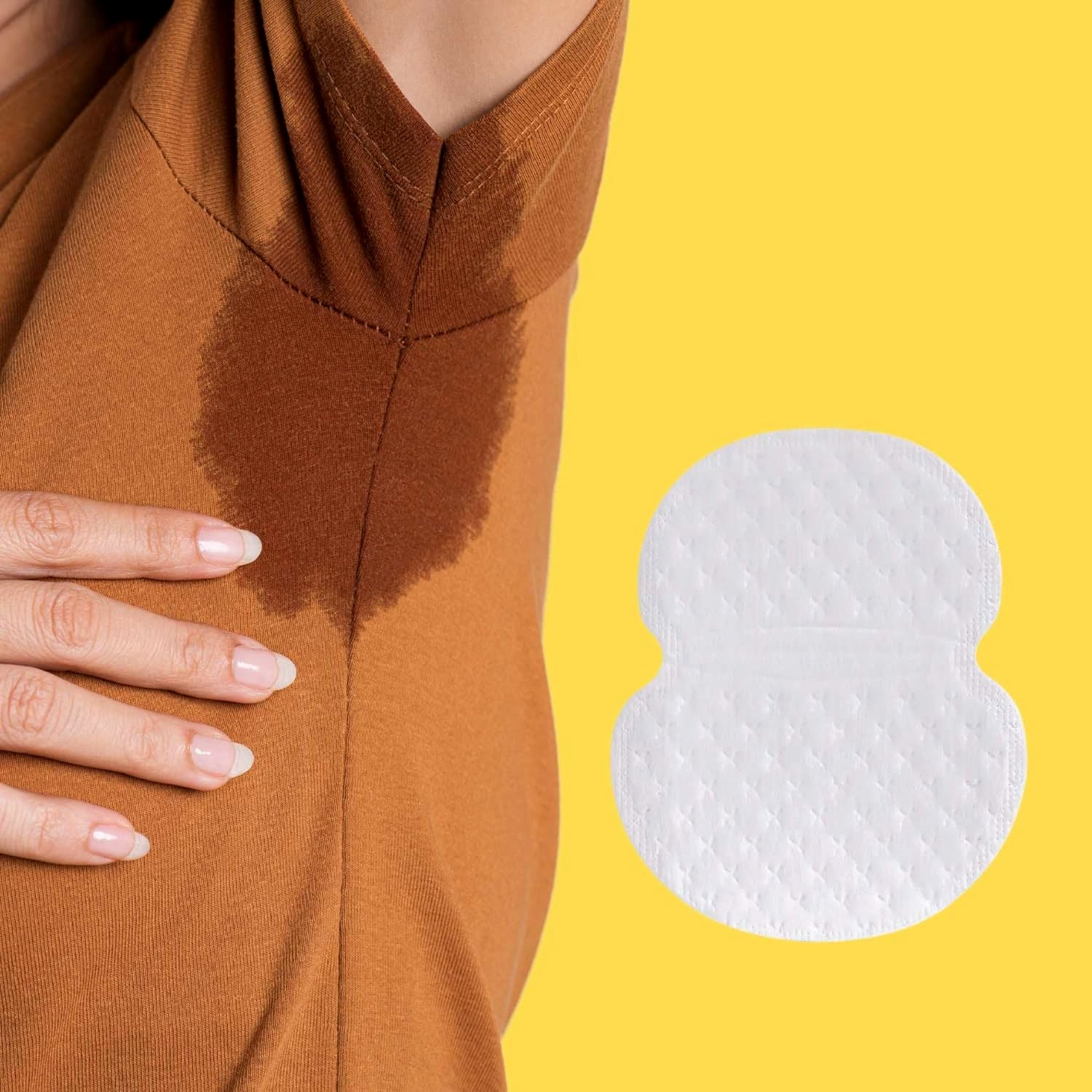 Packaging of Beautiful Basics underarm sweat pads, showing product quantity.