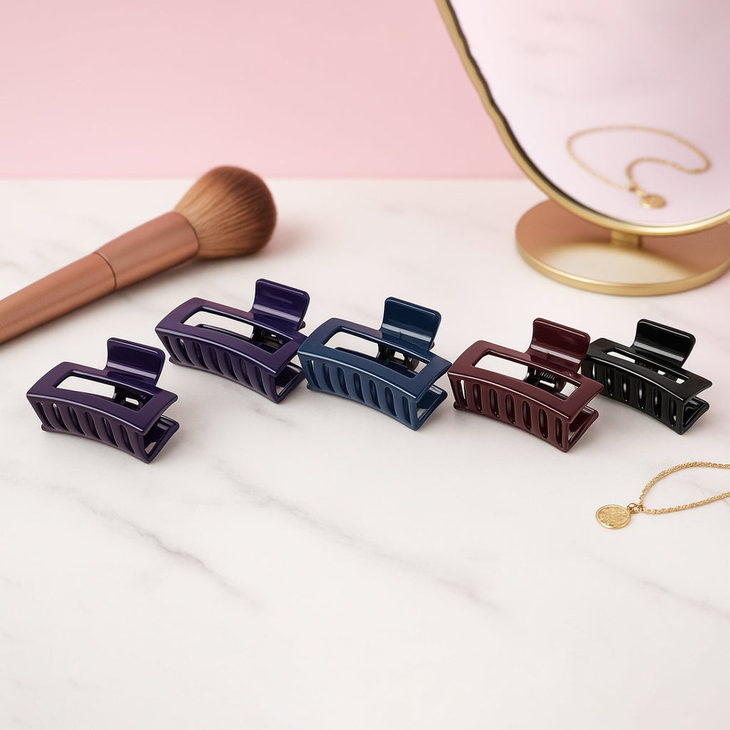 Plastic matte hair claw clip perfect for daily styling