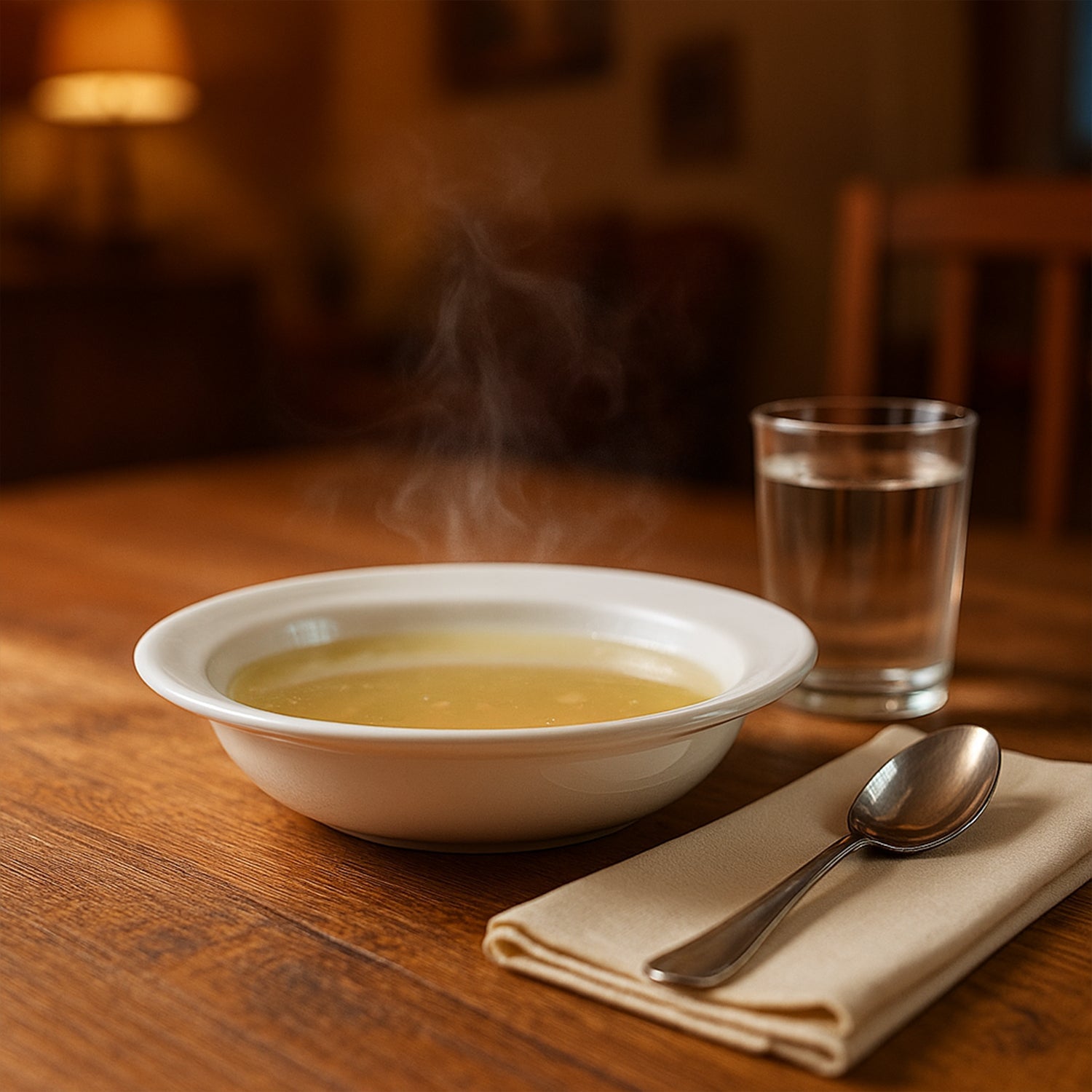 White serving bowl for soup and curry, durable and easy to clean