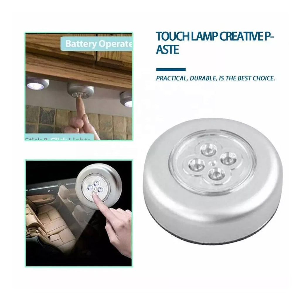 Versatile touch-activated night light, ideal for multiple home applications.