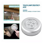 Versatile touch-activated night light, ideal for multiple home applications.