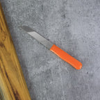 Sharp plain edge stainless steel kitchen knife designed for precise slicing and chopping