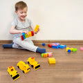 A vibrant 6 Pcs Kids Construction Vehicle Set displayed, ready for play.
