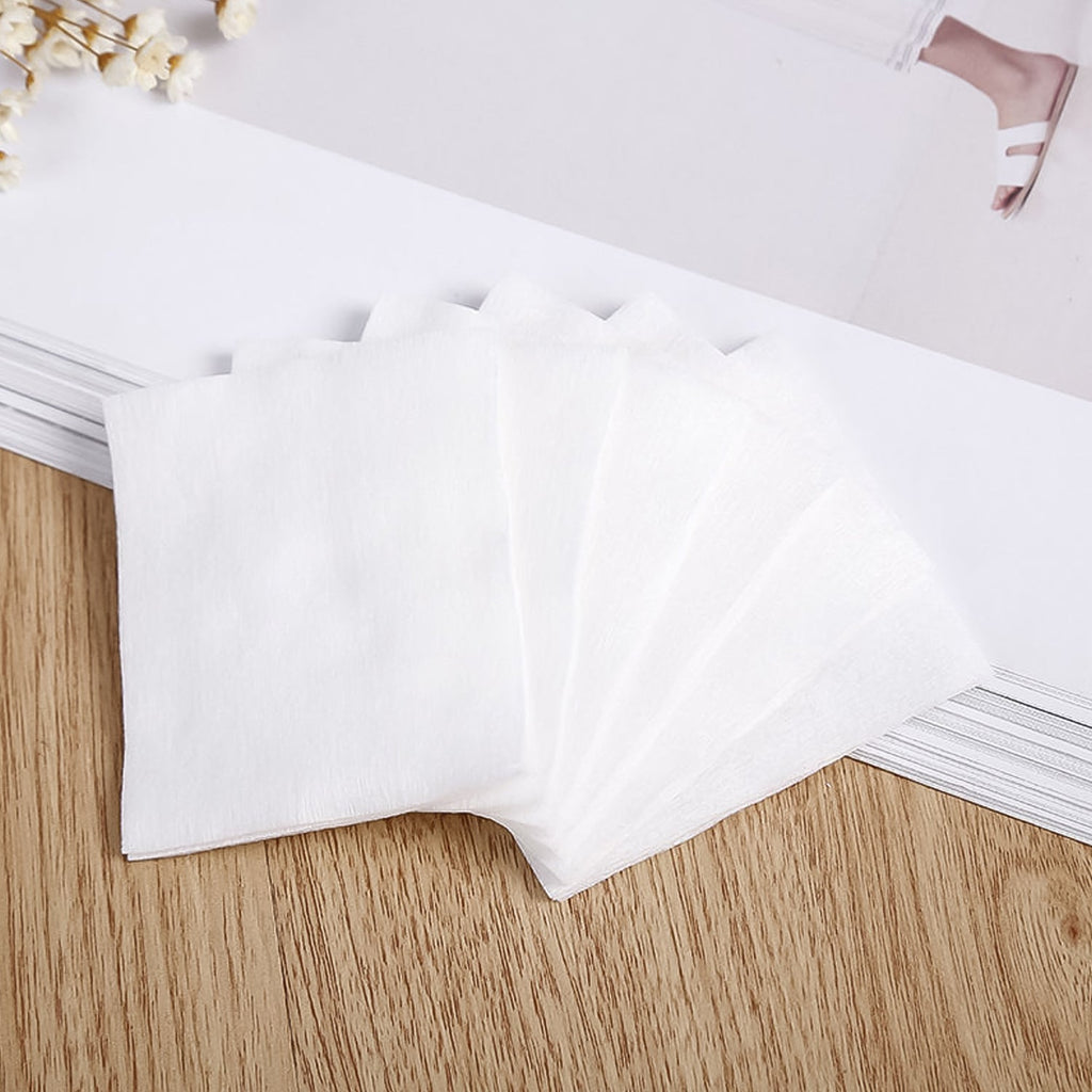 Close-up view of a cotton makeup remover pad highlighting softness