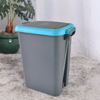 Close-up of Push N Pedal Dust Bin foot pedal mechanism for hands-free trash opening