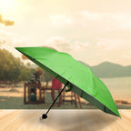 Side view of the lightweight foldable UV umbrella, perfect for daily use.