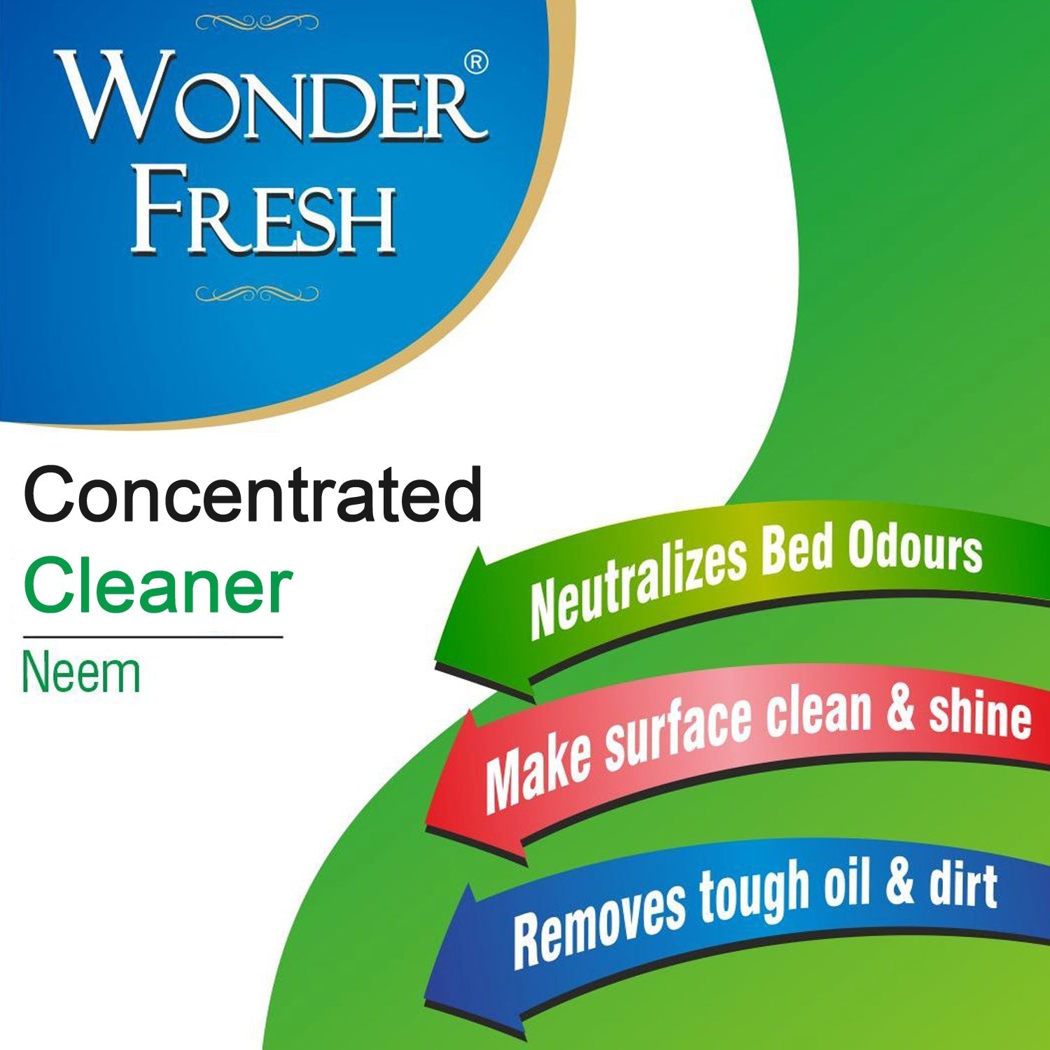 Wonder Fresh Floor Cleaner Liquid, an all-purpose solution for various surfaces.