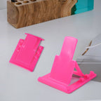 Vibrant colored plastic phone stand holder with adjustable settings