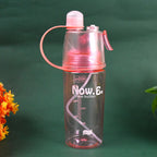 Colorful 2-in-1 mist spray water bottle with push-button spray for quick refreshment