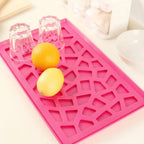Plastic kitchen tray with modern hollow design, 40x25 cm size