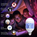 The E27 screw-in base of the mosquito killer lamp, designed for easy installation in standard light fixtures.