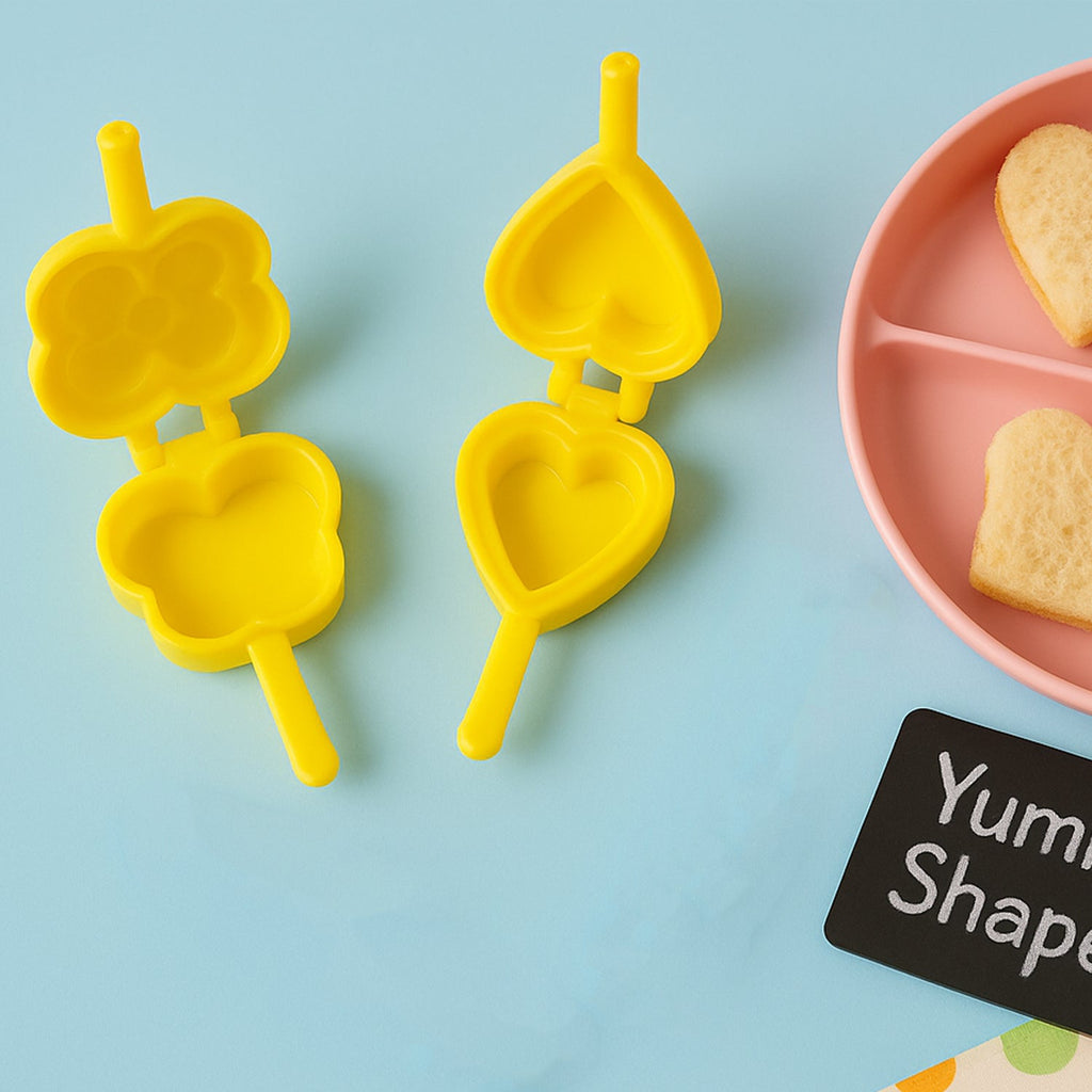 Assorted plastic cookie cutter moulds bright colours for home baking