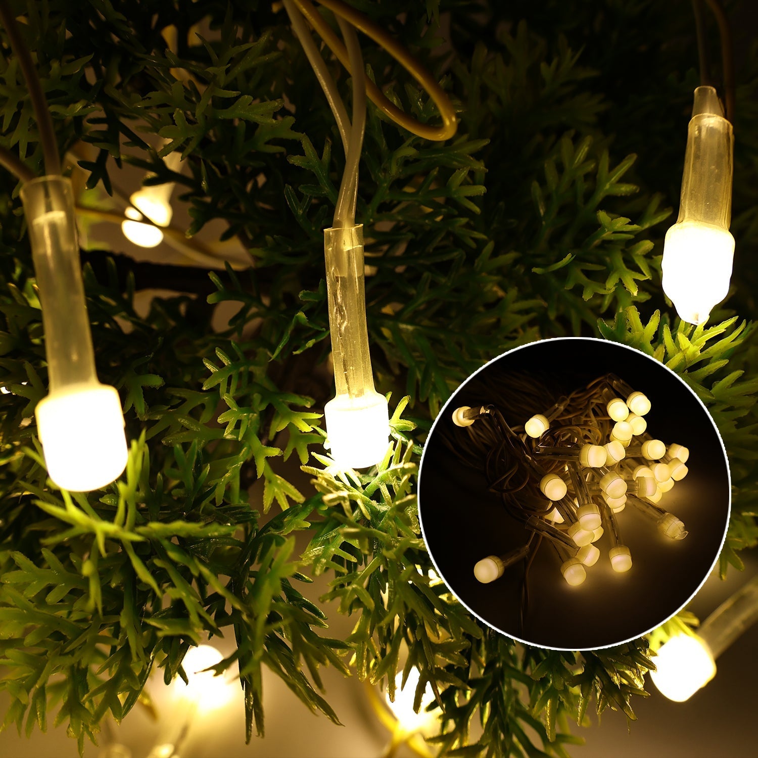 Multi-color decorative LED lights on insulated wire perfect for party decoration