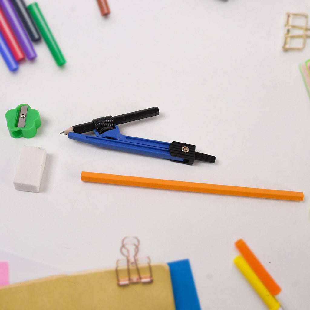 Complete geometry box featuring essential tools for students and professionals from VoltDesk.