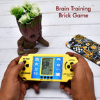 Side profile of the portable pocket game toy, highlighting its slim design.